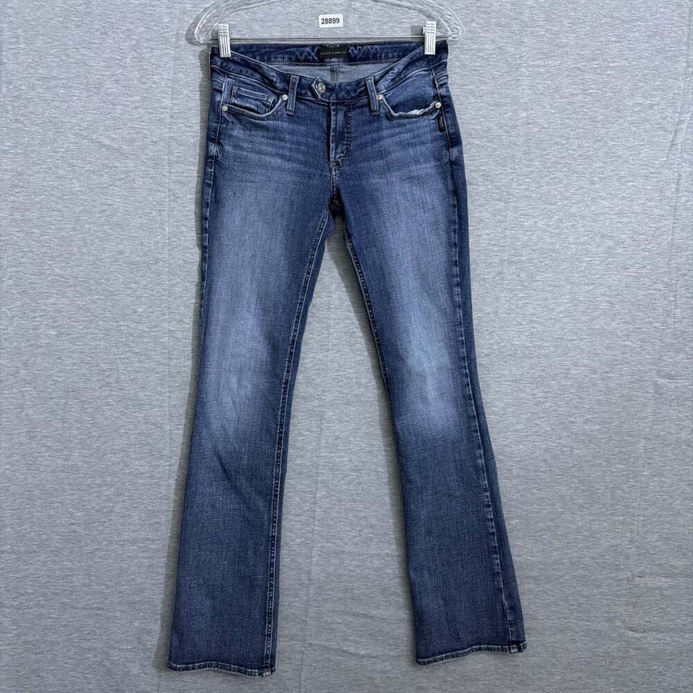 Silver Jeans Women's Size 28x33 Blue Denim Tuesday Slim Boot Jeans